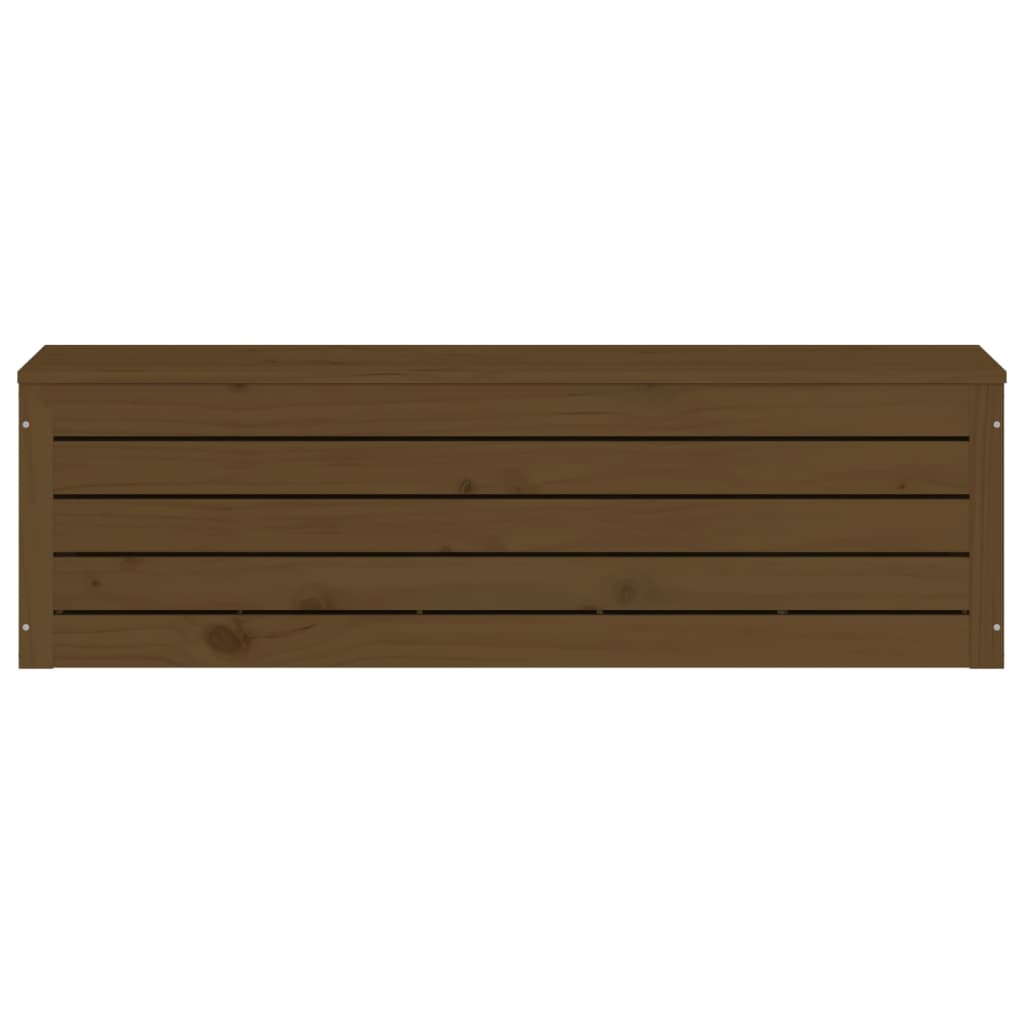 vidaXL Daiktadėžė, medaus ruda, 109x36,5x33cm, pušies medienos masyvas