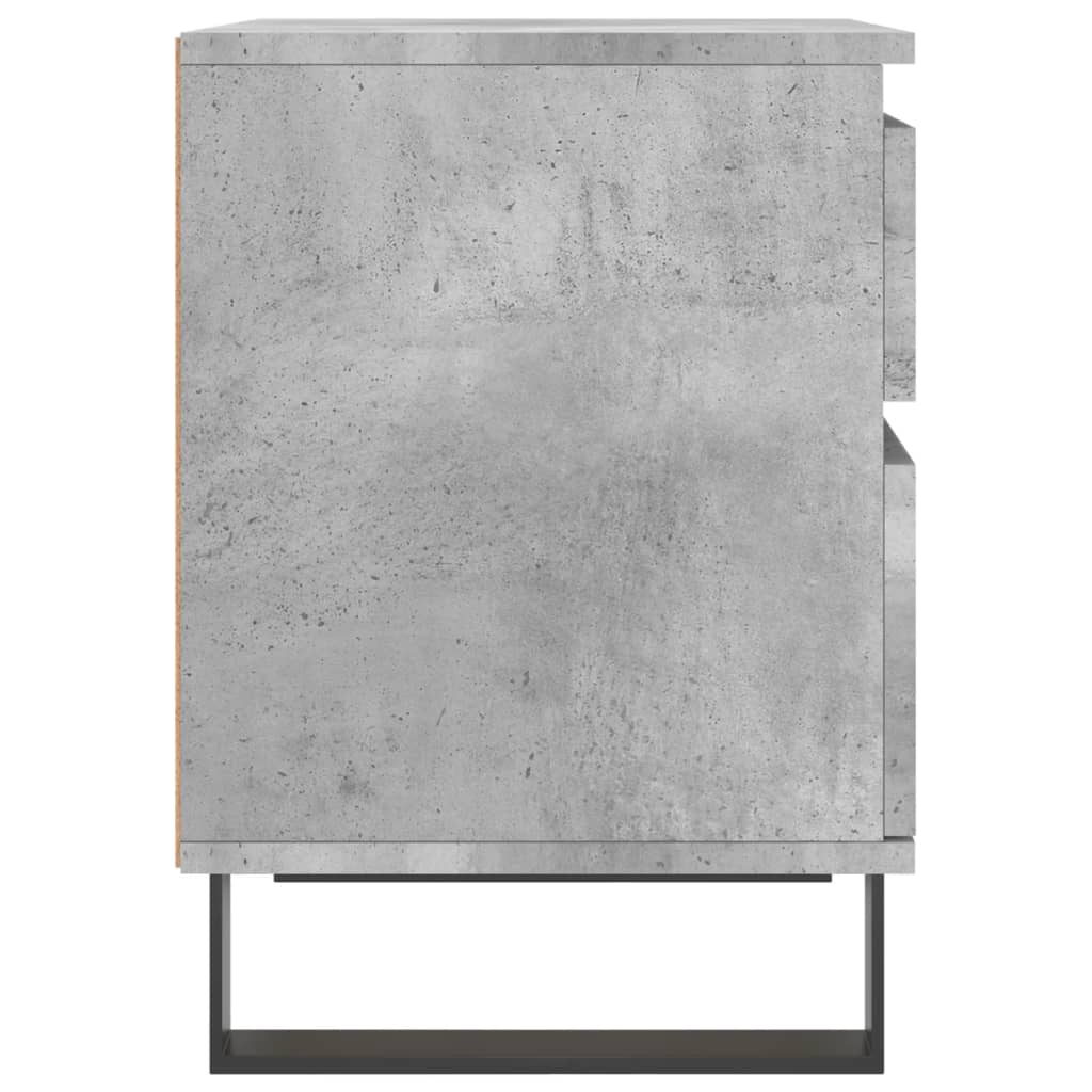 vidaXL Naktinė spintelė, betono pilka, 40x35x50cm, apdirbta mediena