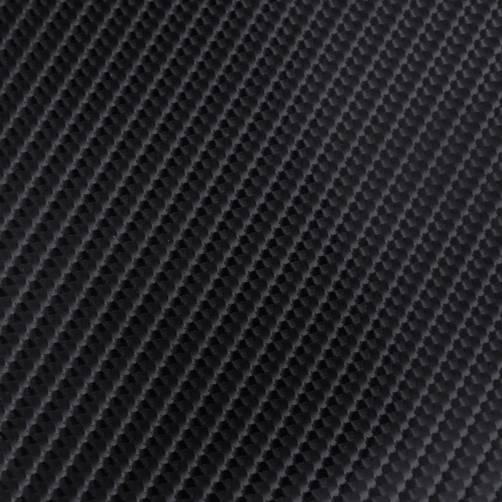Anglies pluošto vinilinė automobilio plėvelė, juoda, 152x200cm, 4D