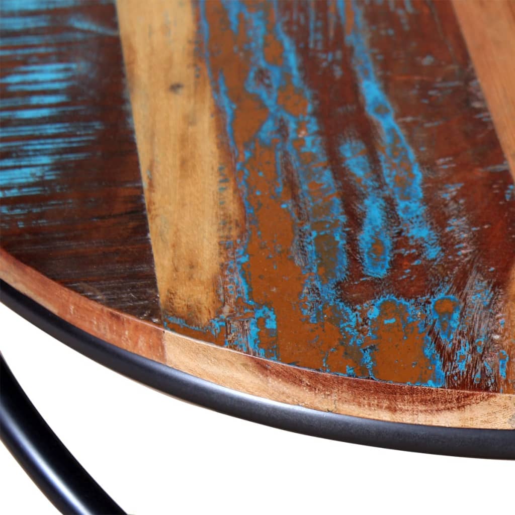vidaXL Kavos staliukas, perdirbtos medienos masyvas, 60x60x40 cm