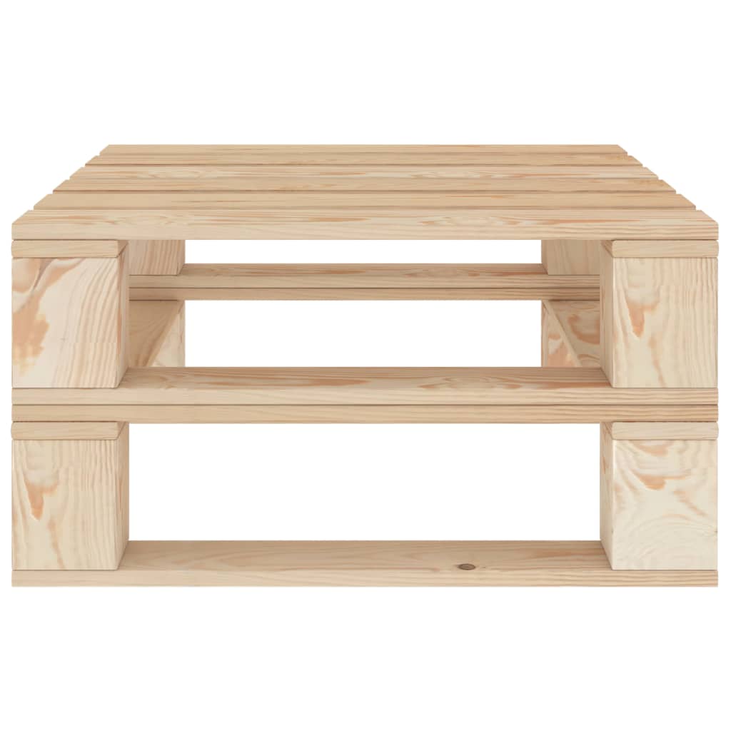 vidaXL Sodo stalas iš palečių, mediena