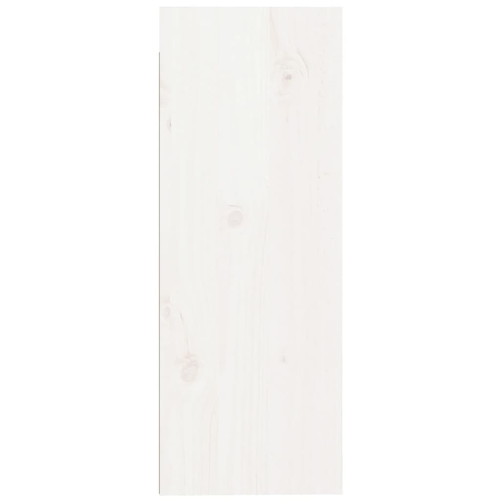 vidaXL Sieninė spintelė, balta, 30x30x80cm, pušies masyvas
