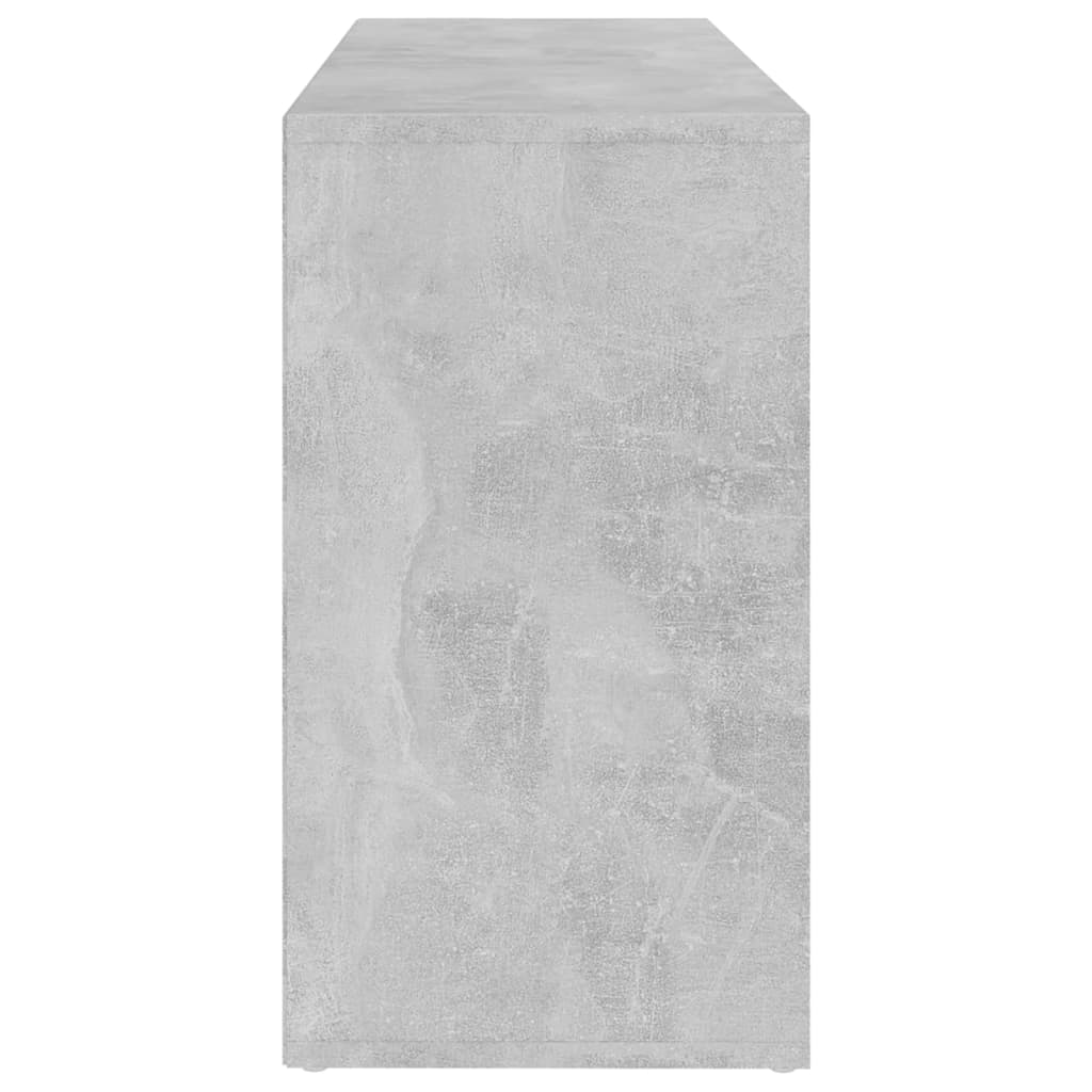 vidaXL Batų suoliukas, betono pilkos spalvos, 103x30x54,5cm, MDP