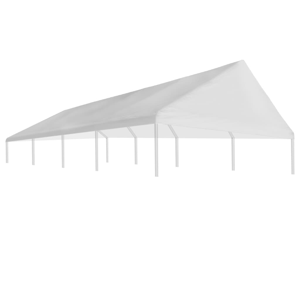vidaXL Proginės palapinės stogas, baltas, 4x8 m