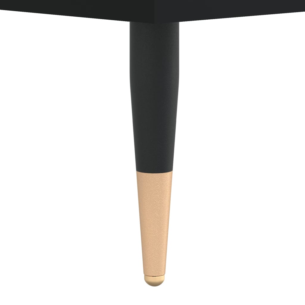 vidaXL Kavos staliukas, juodos spalvos, 90x60x35cm, apdirbta mediena