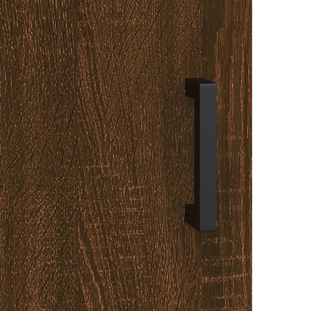 vidaXL Naktinė spintelė, ruda ąžuolo, 40x40x50cm, apdirbta mediena