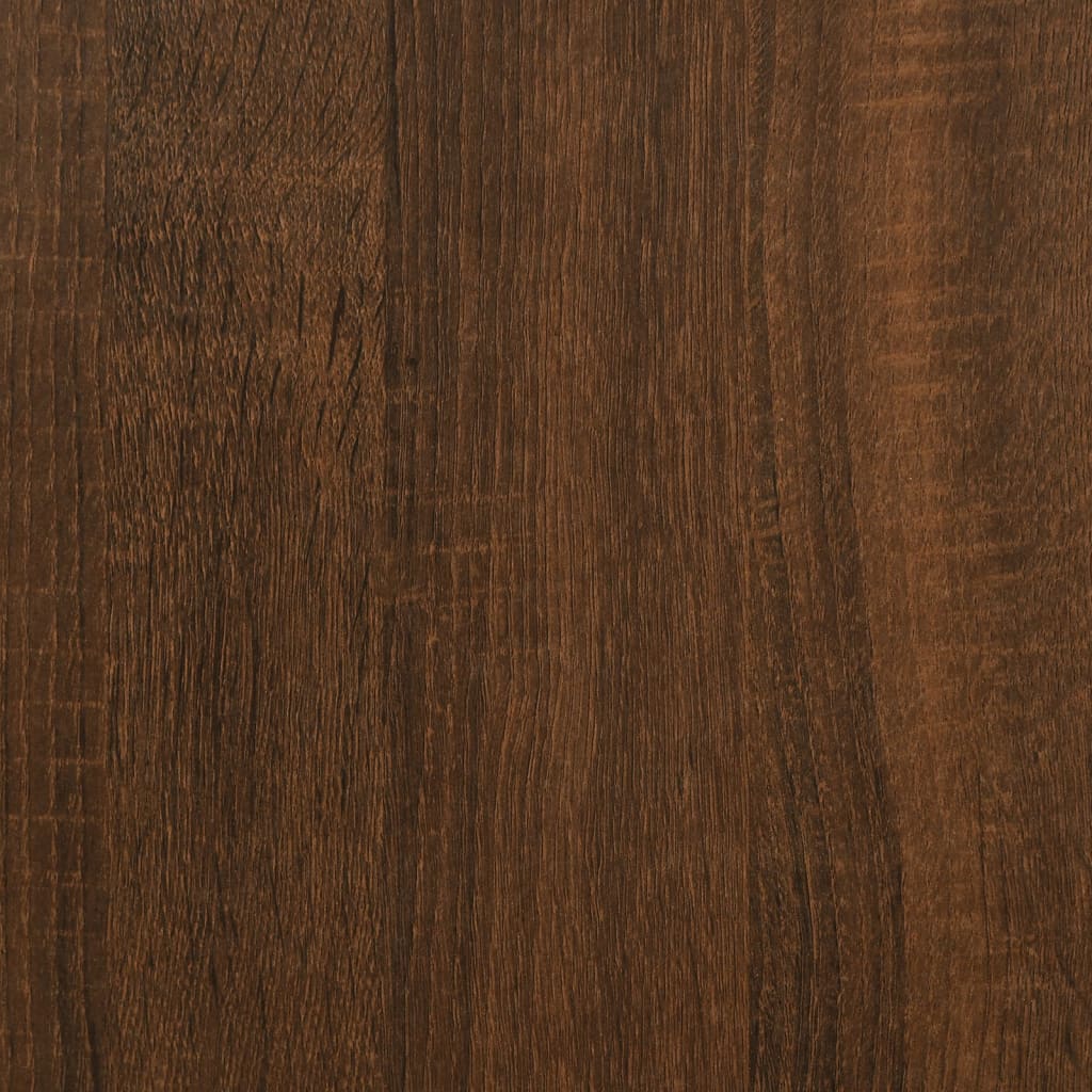 vidaXL Sustumiami kavos staliukai, 3vnt., rudi ąžuolo, mediena