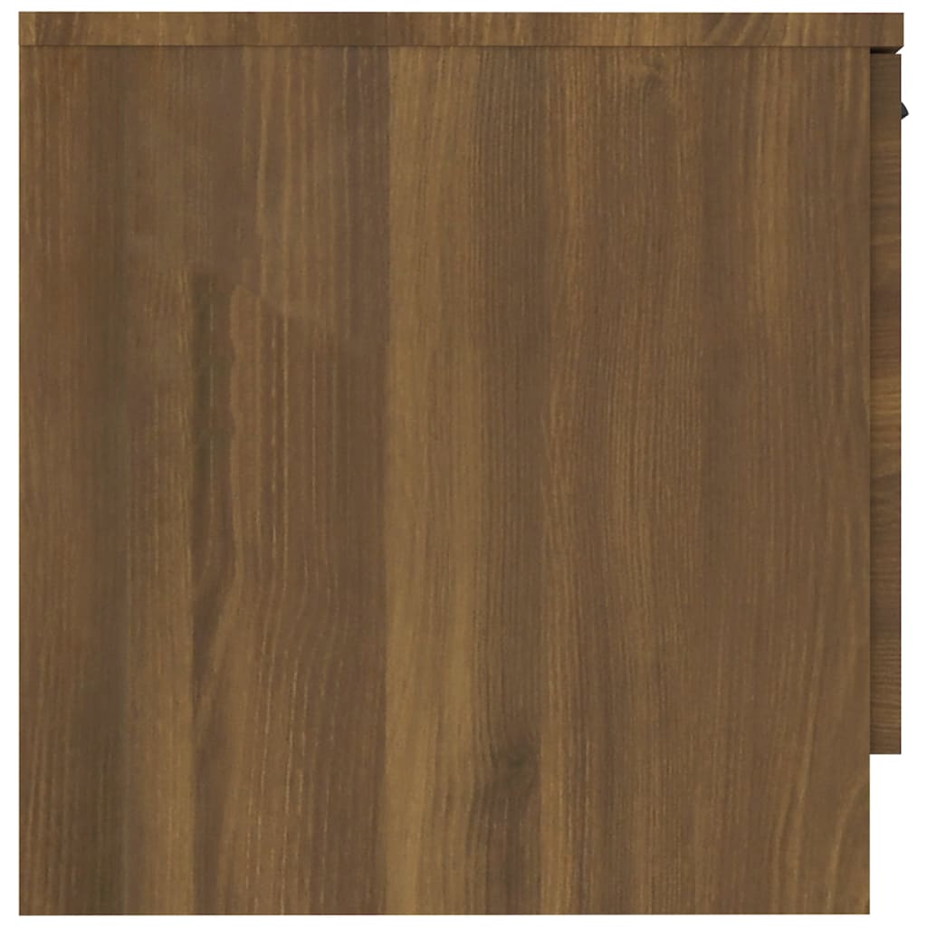 vidaXL Naktinė spintelė, rudos ąžuolo spalvos, 40x39x40cm