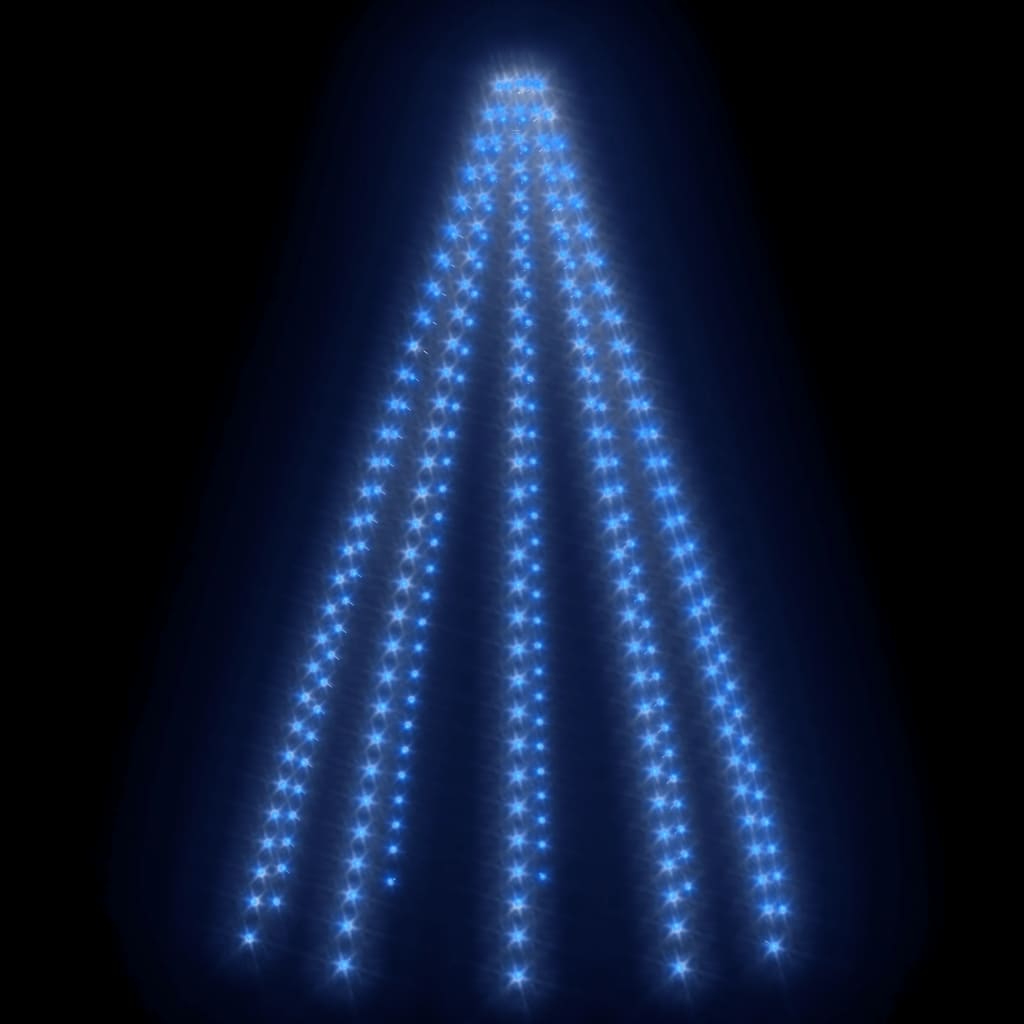 vidaXL Kalėdų eglutės girlianda su 300 mėlynų LED lempučių, 300cm