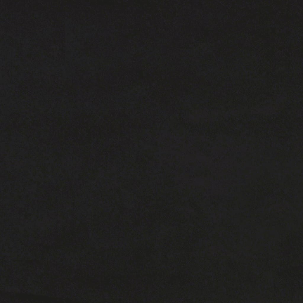 vidaXL Lova su čiužiniu, juodos spalvos, 80x200cm, aksomas