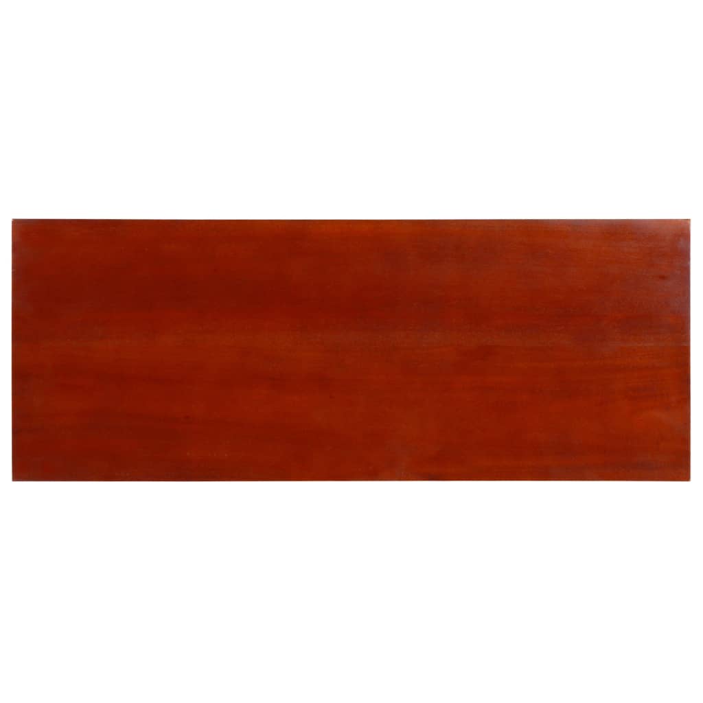 vidaXL Konsolinis staliukas, rudas, 90x30x75cm, raudonmedžio masyvas