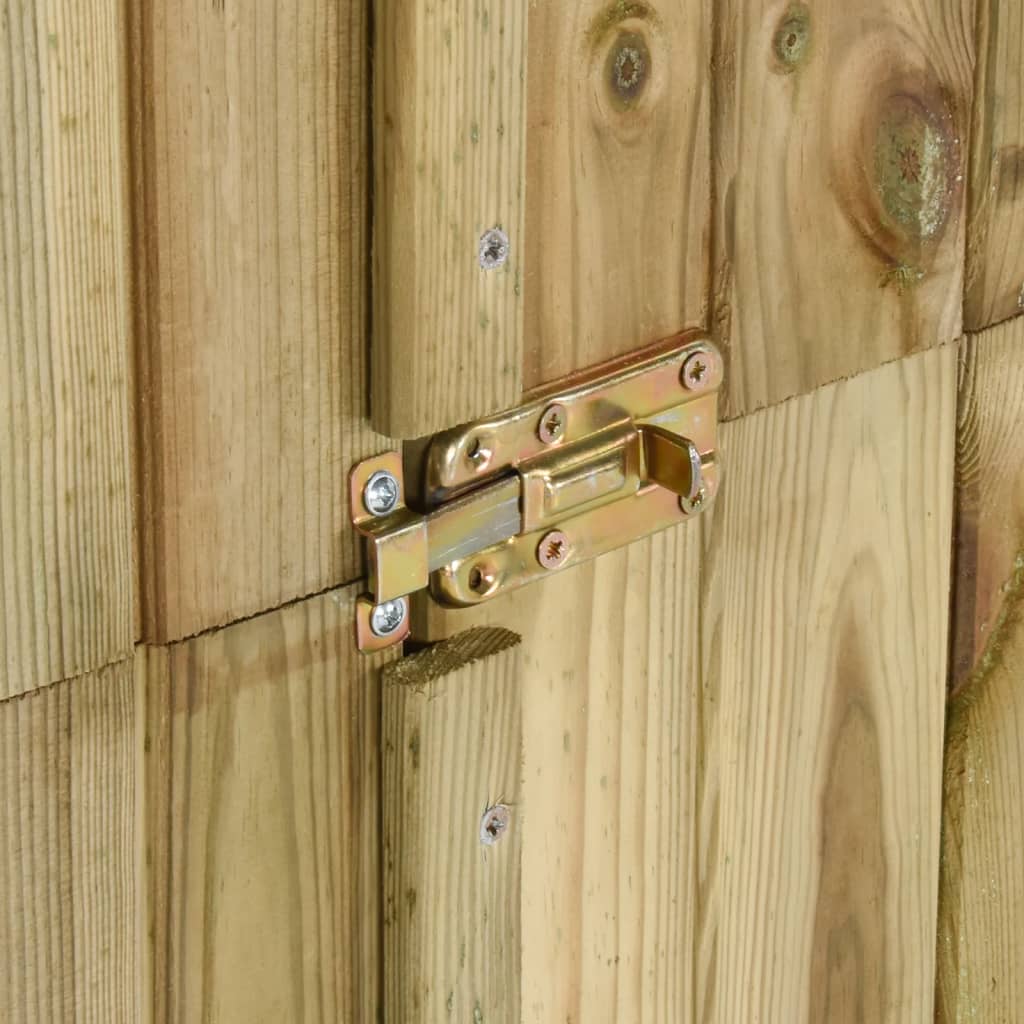 vidaXL Sodo pašiūrė įrankiams, 85x48x177cm, pušies mediena