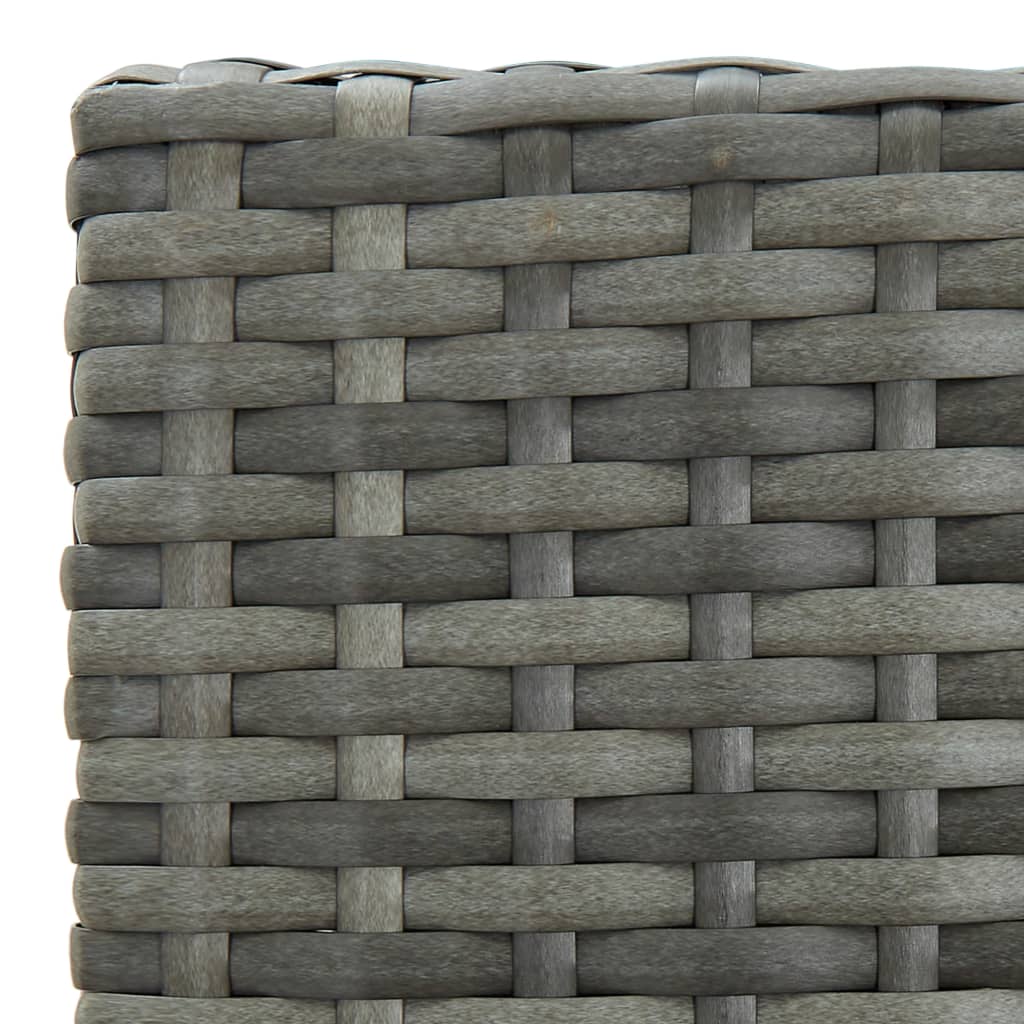 vidaXL Sodo baro baldų komplektas su pagalvėlėmis, 7 dalių, pilkas