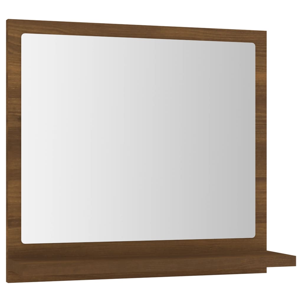 vidaXL Vonios veidrodis, rudas ąžuolo, 40x10,5x37cm, mediena