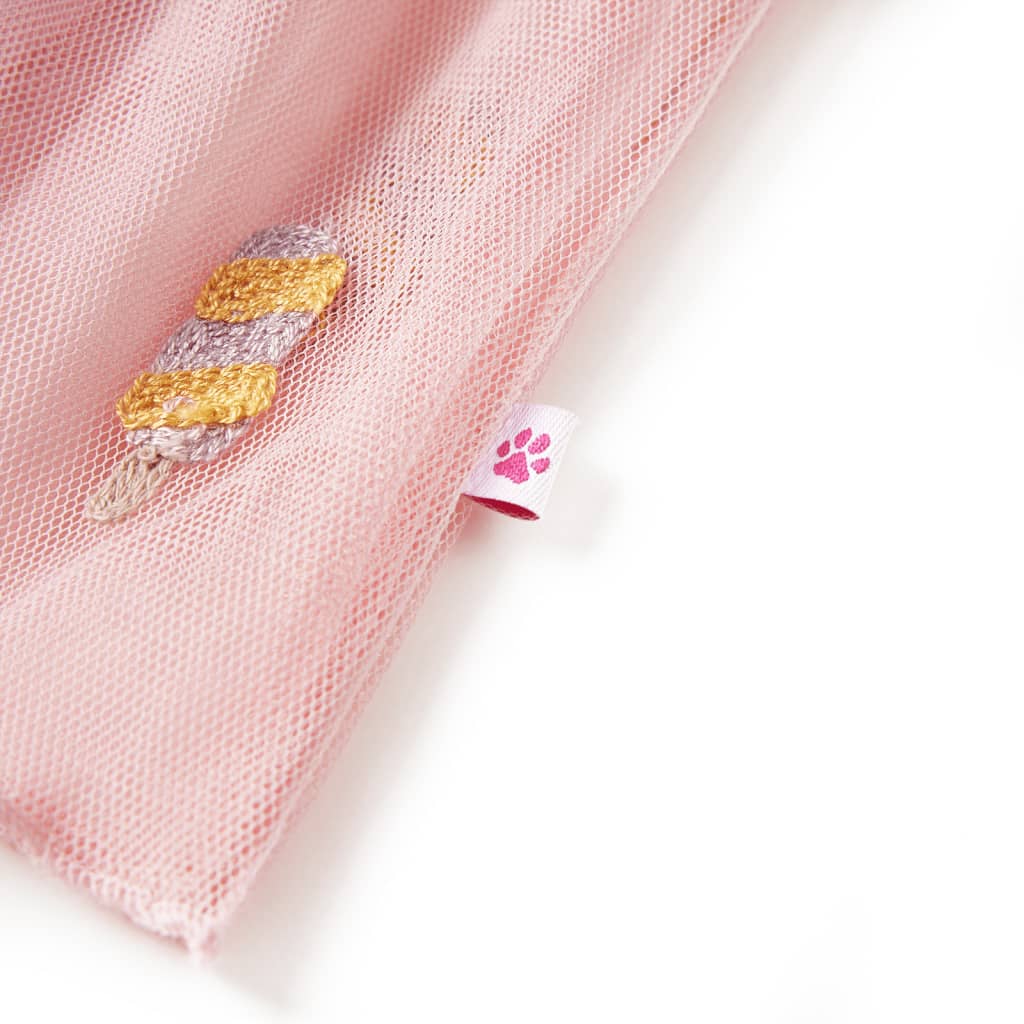 Vaikiškas sijonas su tiuliu, šviesiai rožinės spalvos, 92 dydžio
