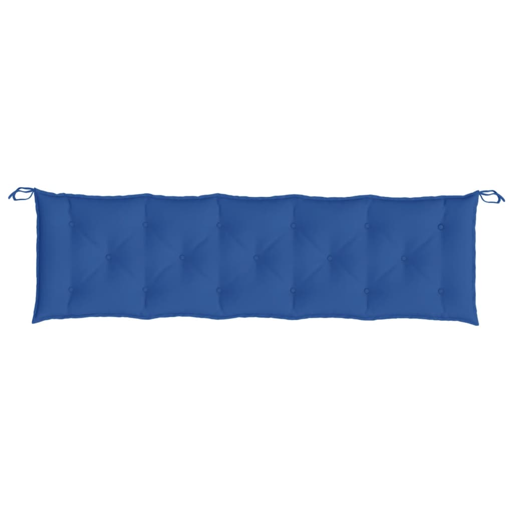 vidaXL Sodo suoliuko pagalvėlė, karališka mėlyna, 180x50x7cm, audinys