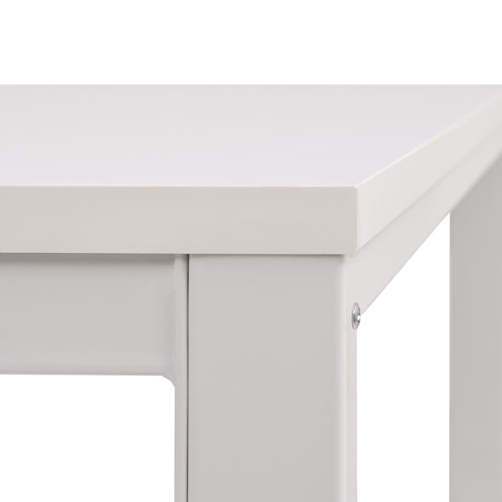 vidaXL Rašomasis stalas, 120x60x75cm, baltas