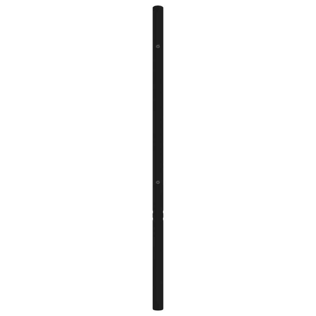 vidaXL Metalinis galvūgalis, juodos spalvos, 75cm