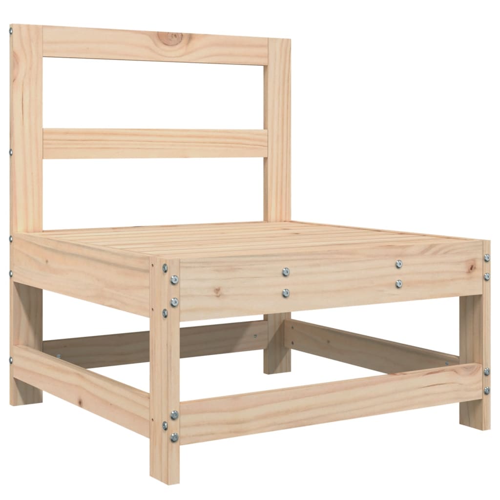 vidaXL Sodo sofos komplektas, 4 dalių, pušies medienos masyvas