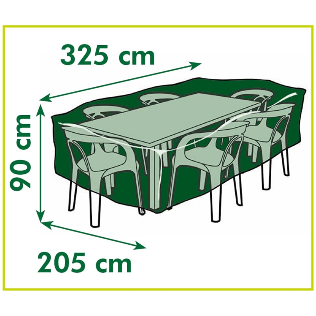 Nature Sodo baldų uždangalas kvadratiniams stalams, 325x205x90cm