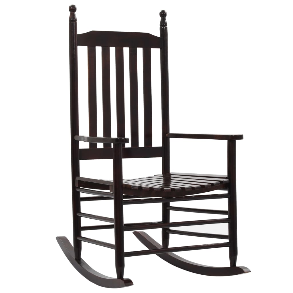 vidaXL Supama kėdė su išlenkta sėdyne, ruda, tuopos mediena