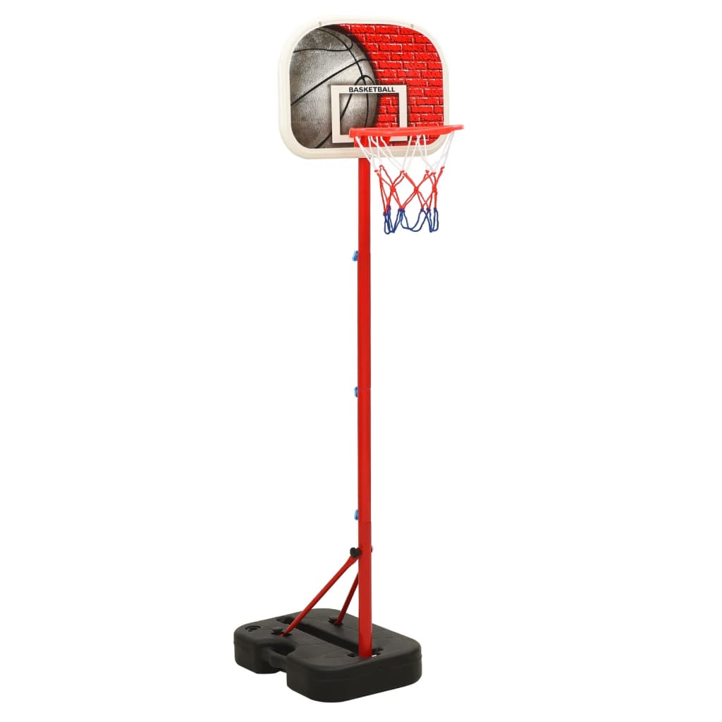 vidaXL Nešiojamas krepšinio rinkinys, 138,5–166cm, reguliuojamas