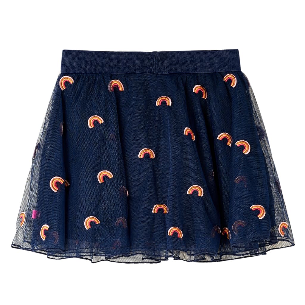 Vaikiškas sijonas su tiuliu, tamsiai mėlynos spalvos, 92 dydžio