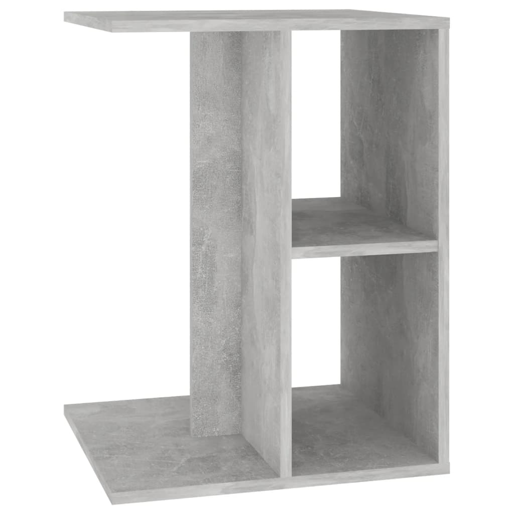 vidaXL Šoninis staliukas, betono pilkos spalvos, 60x40x45cm, MDP