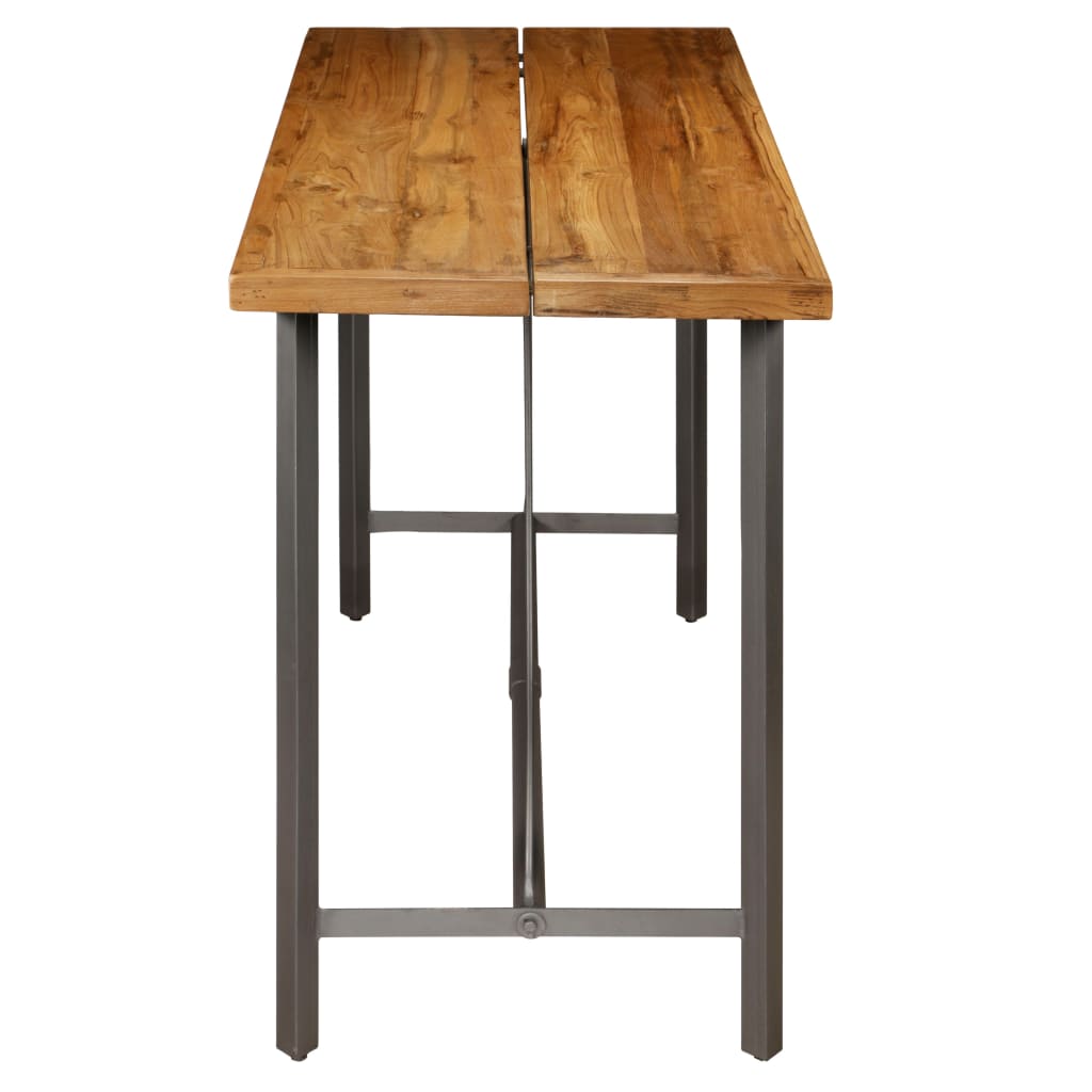 vidaXL Baro stalas, perdirbtas tikmedis, 150x70x106cm