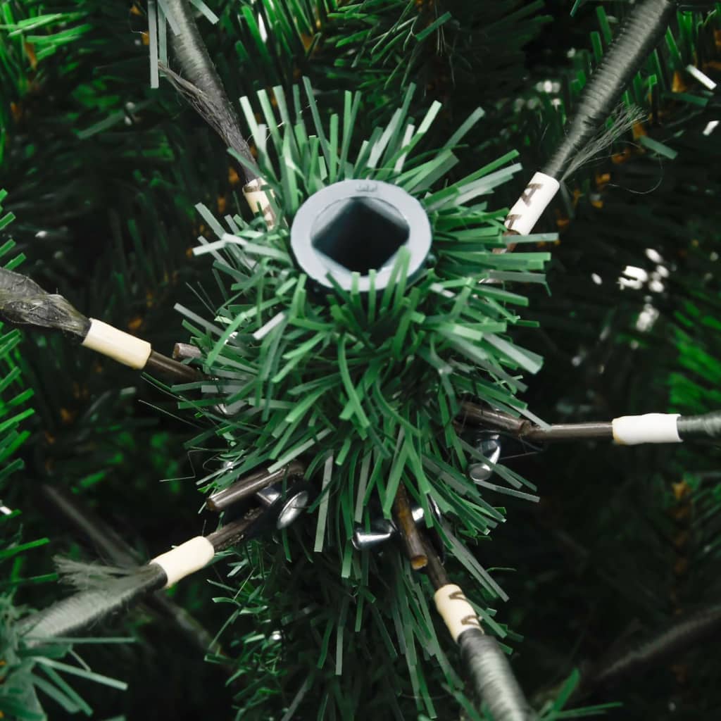 vidaXL Dirbtinė Kalėdų eglutė su šarnyrinėmis šakomis/uogomis, 180cm