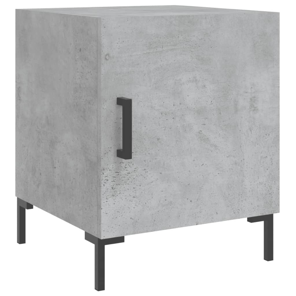 vidaXL Naktinė spintelė, betono pilka, 40x40x50cm, apdirbta mediena