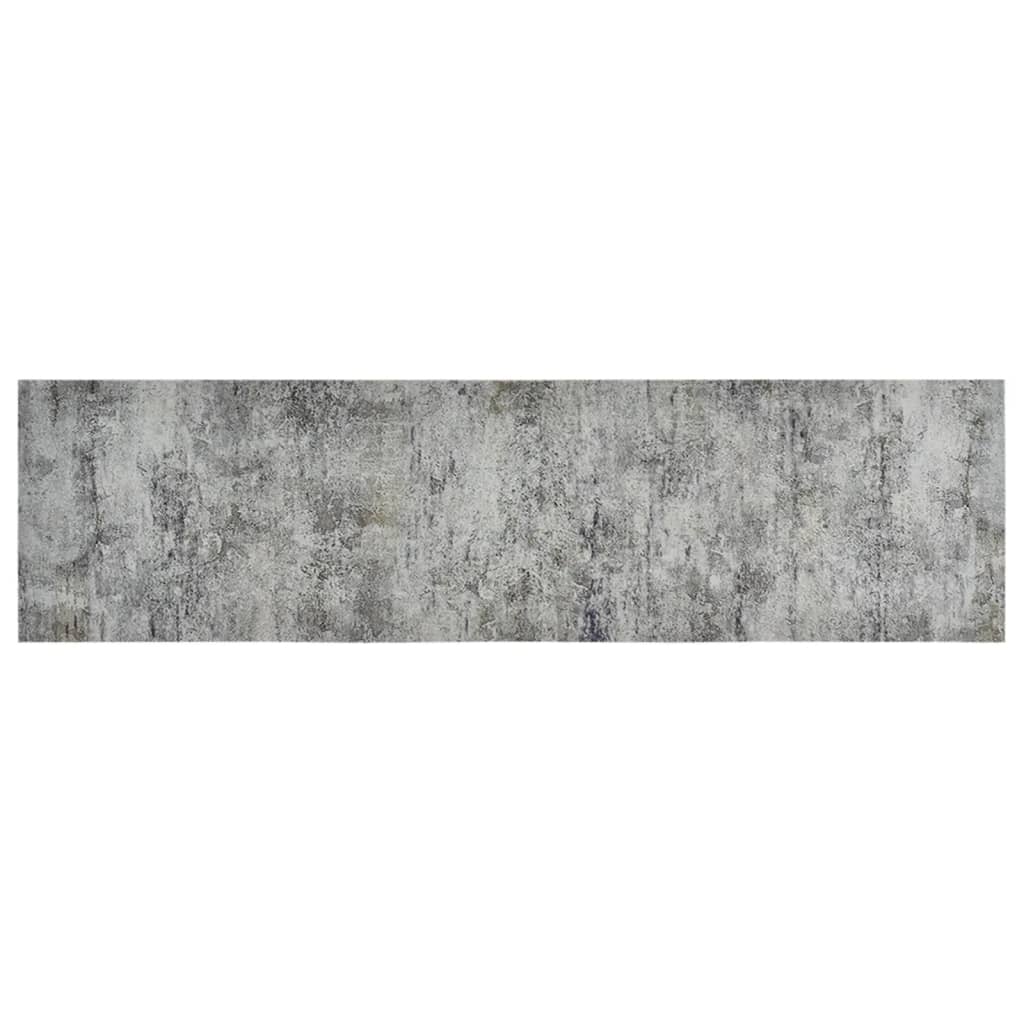 vidaXL Virtuvės kilimėlis, 45x150cm, aksomas, plaunamas, betonas