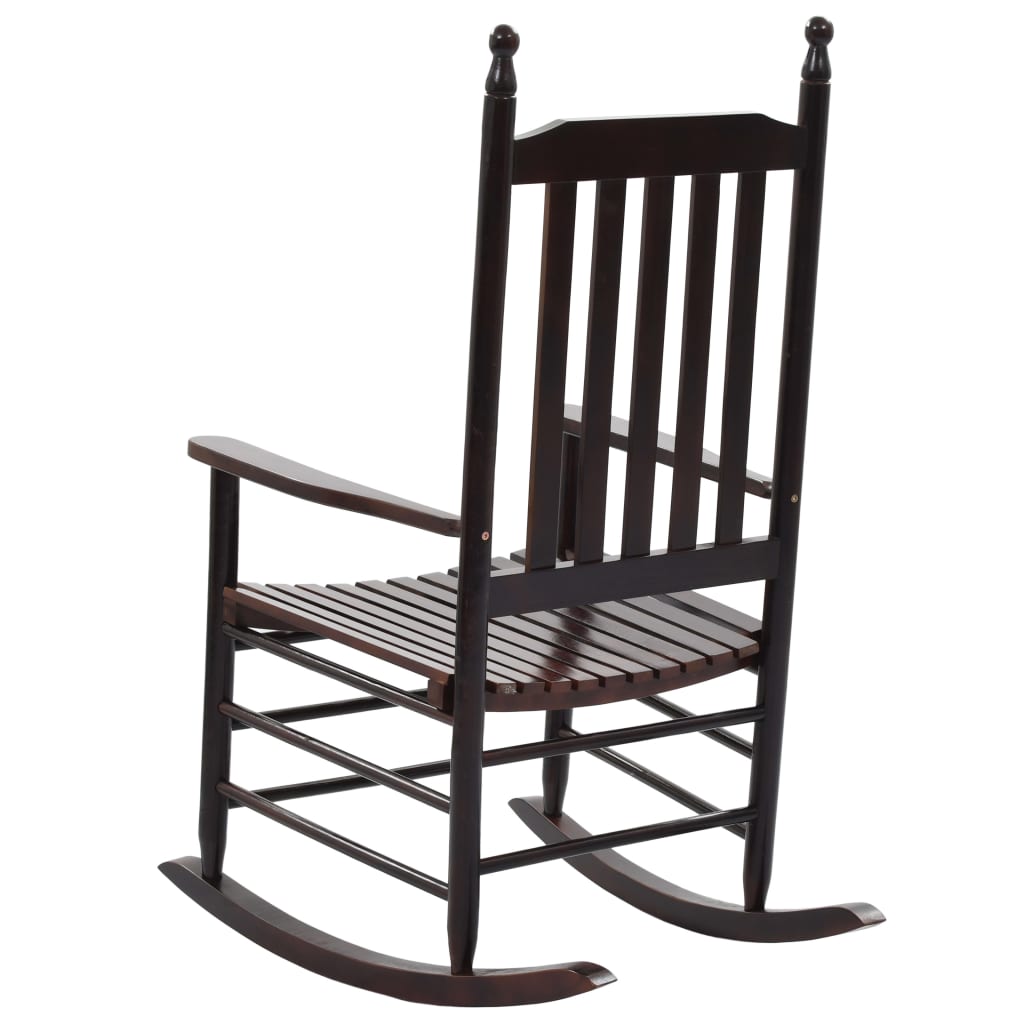 vidaXL Supama kėdė su išlenkta sėdyne, ruda, tuopos mediena