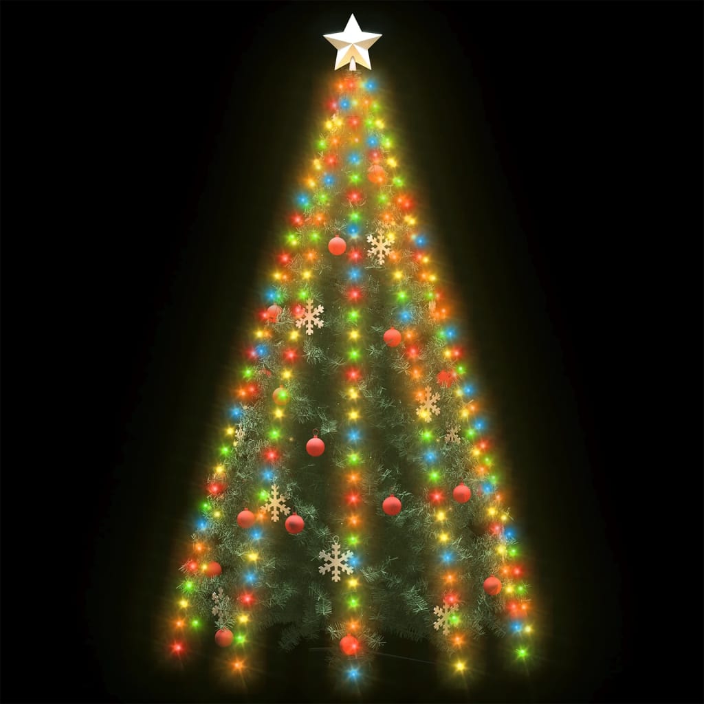 vidaXL Kalėdų eglutės girlianda su 300 spalvotų LED lempučių, 300cm