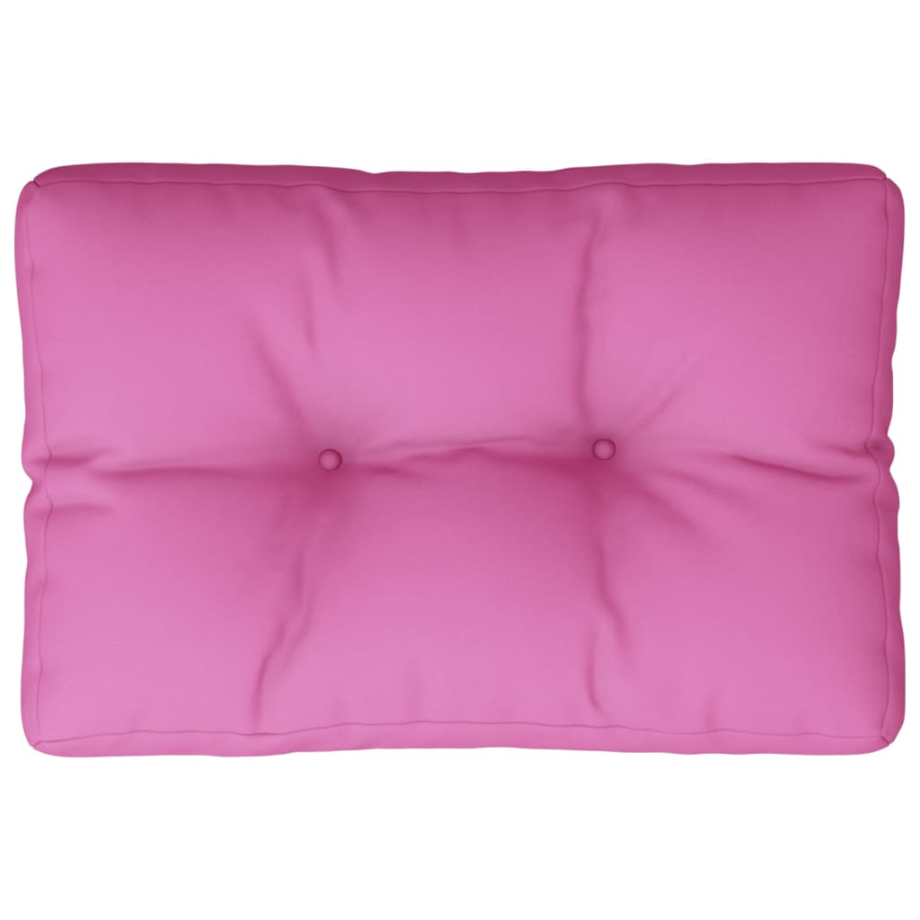 vidaXL Paletės pagalvėlė, rožinės spalvos, 50x40x12cm, audinys