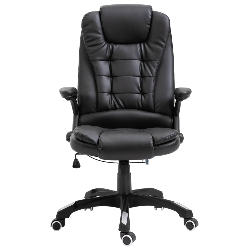 vidaXL Biuro kėdė, juoda, dirbtinė oda