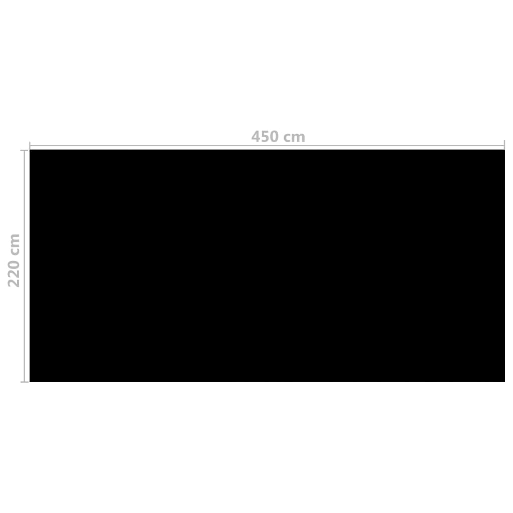 vidaXL Baseino uždangalas, juodos spalvos, 450x220cm, PE