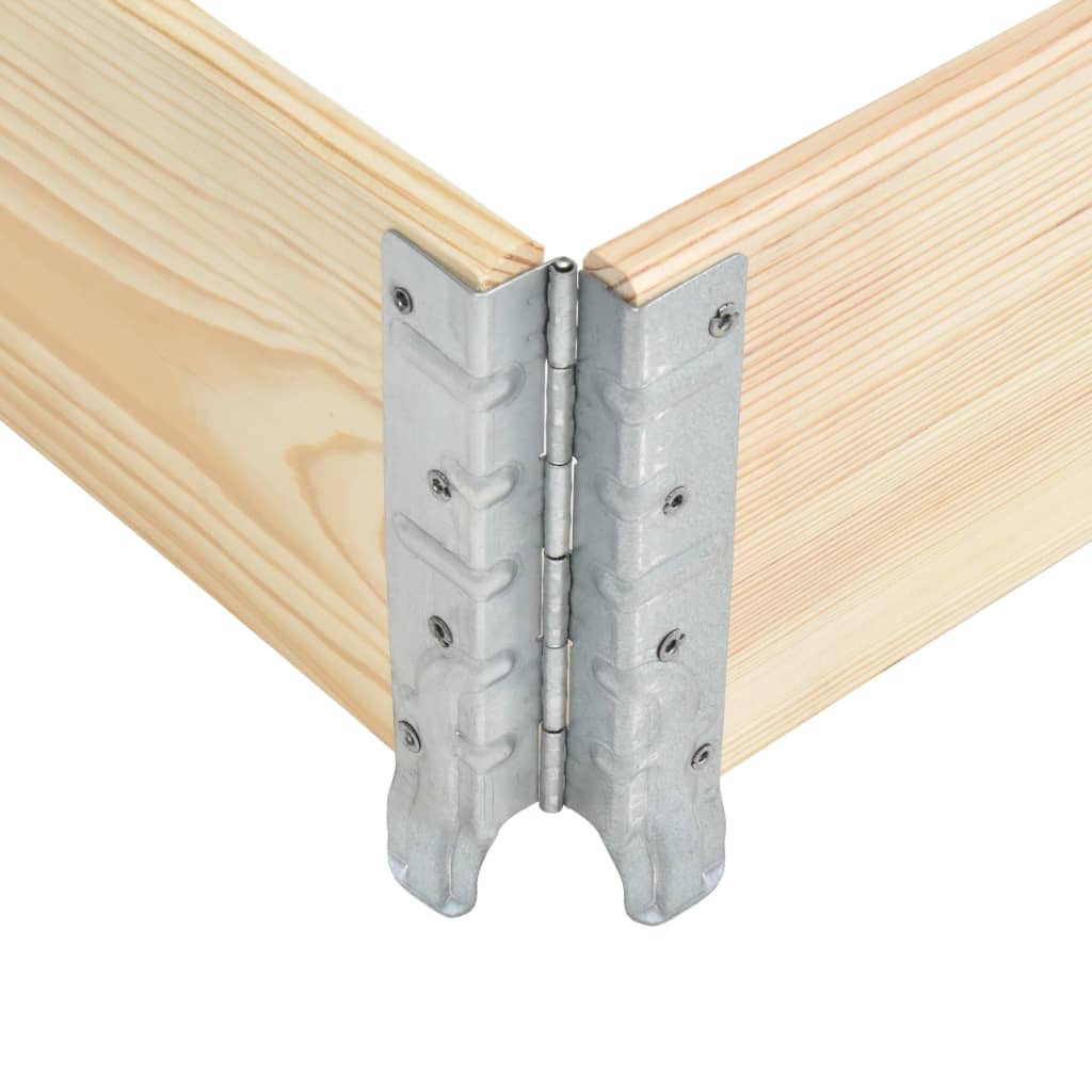 vidaXL Aukštas lovelis, 60x80cm, pušies medienos masyvas (310048)