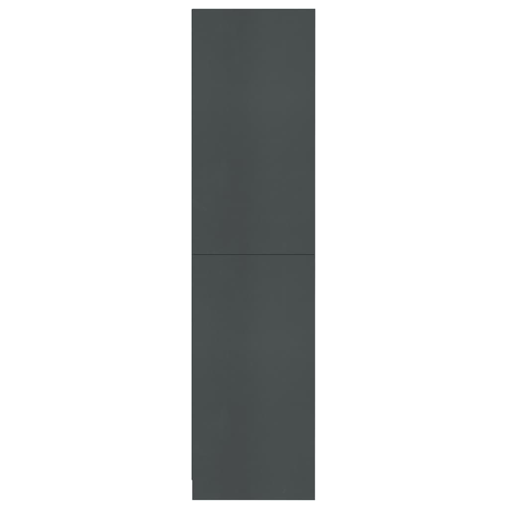 vidaXL Drabužių spinta, pilkos spalvos, 100x50x200 cm, MDP