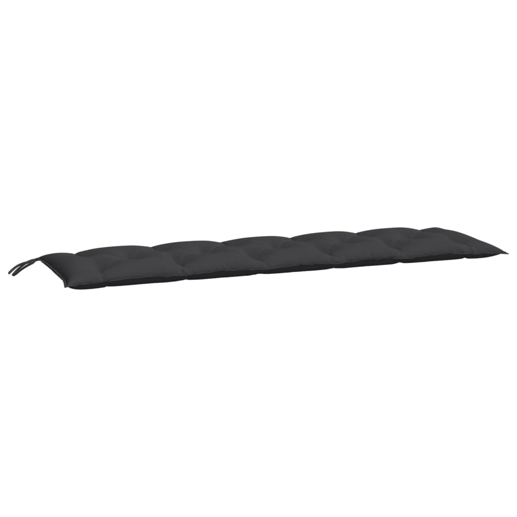 vidaXL Sodo suoliuko pagalvėlė, juodos spalvos, 180x50x7cm, audinys