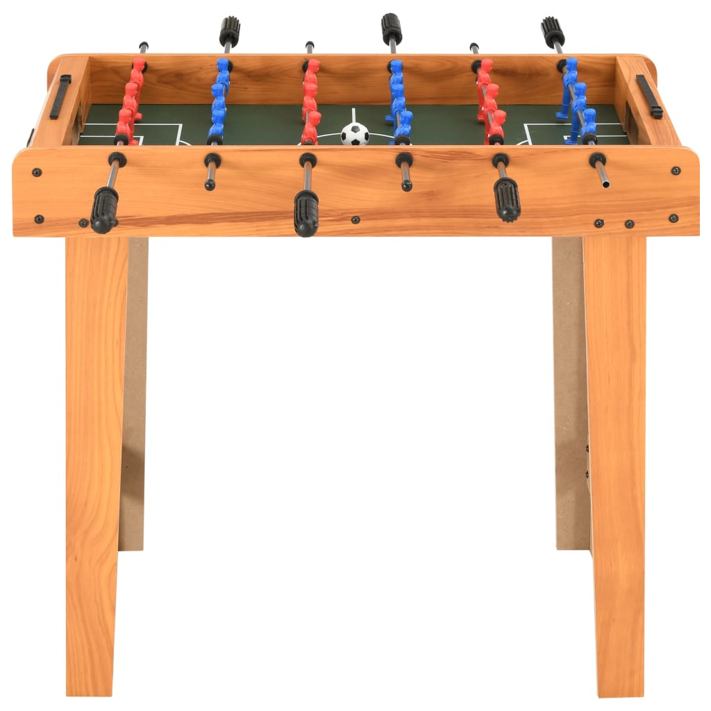 vidaXL Mažas stalo futbolo stalas, klevo spalvos, 69x37x62cm