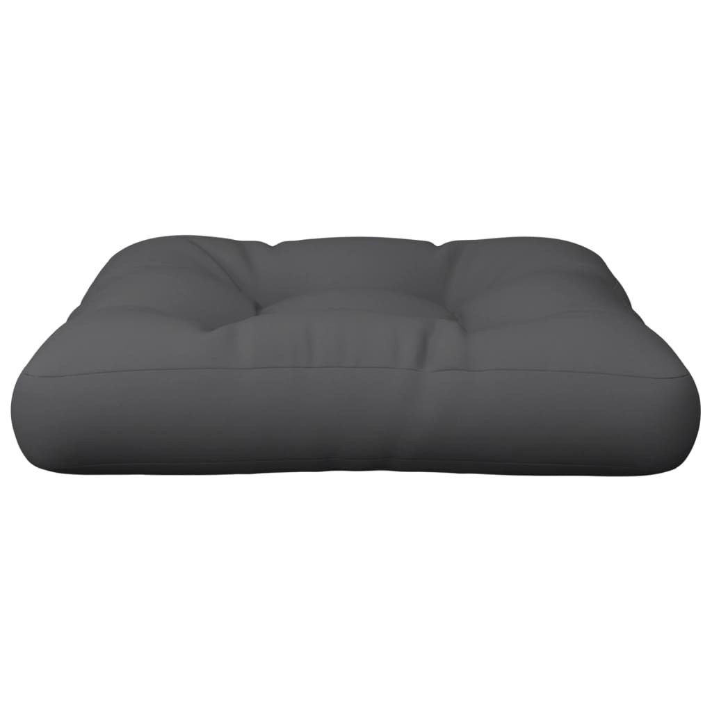 vidaXL Paletės pagalvėlė, pilkos spalvos, 60x60x12cm, audinys
