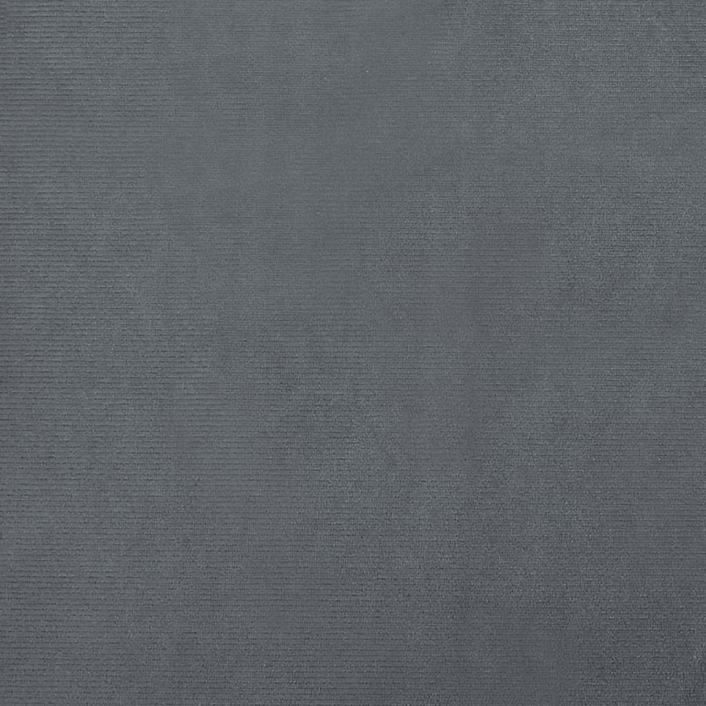 vidaXL Lova šunims, tamsiai pilkos spalvos, 66x40x45cm, aksomas