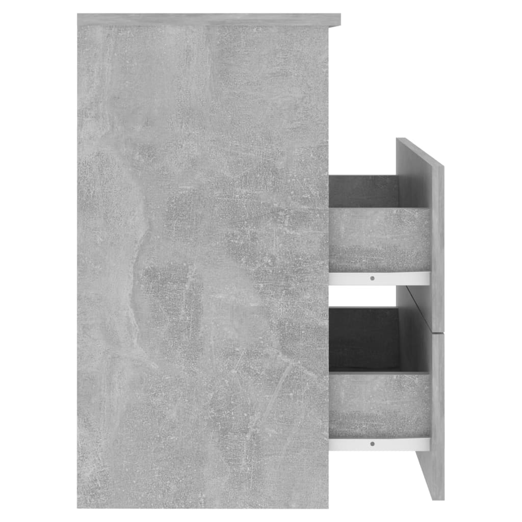vidaXL Naktinė spintelė, betono pilkos spalvos, 50x32x60cm