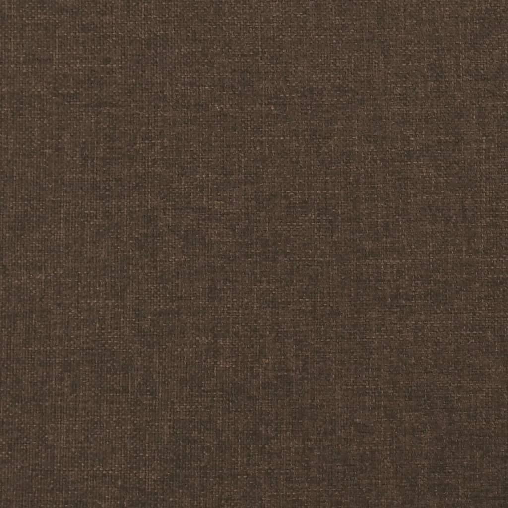 vidaXL Lovos rėmas su spyruoklėmis, tamsiai rudas, 180x200 cm, audinys