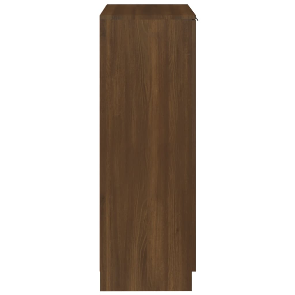 vidaXL Spintelė batams, ruda ąžuolo, 59x35x100cm, apdirbta mediena