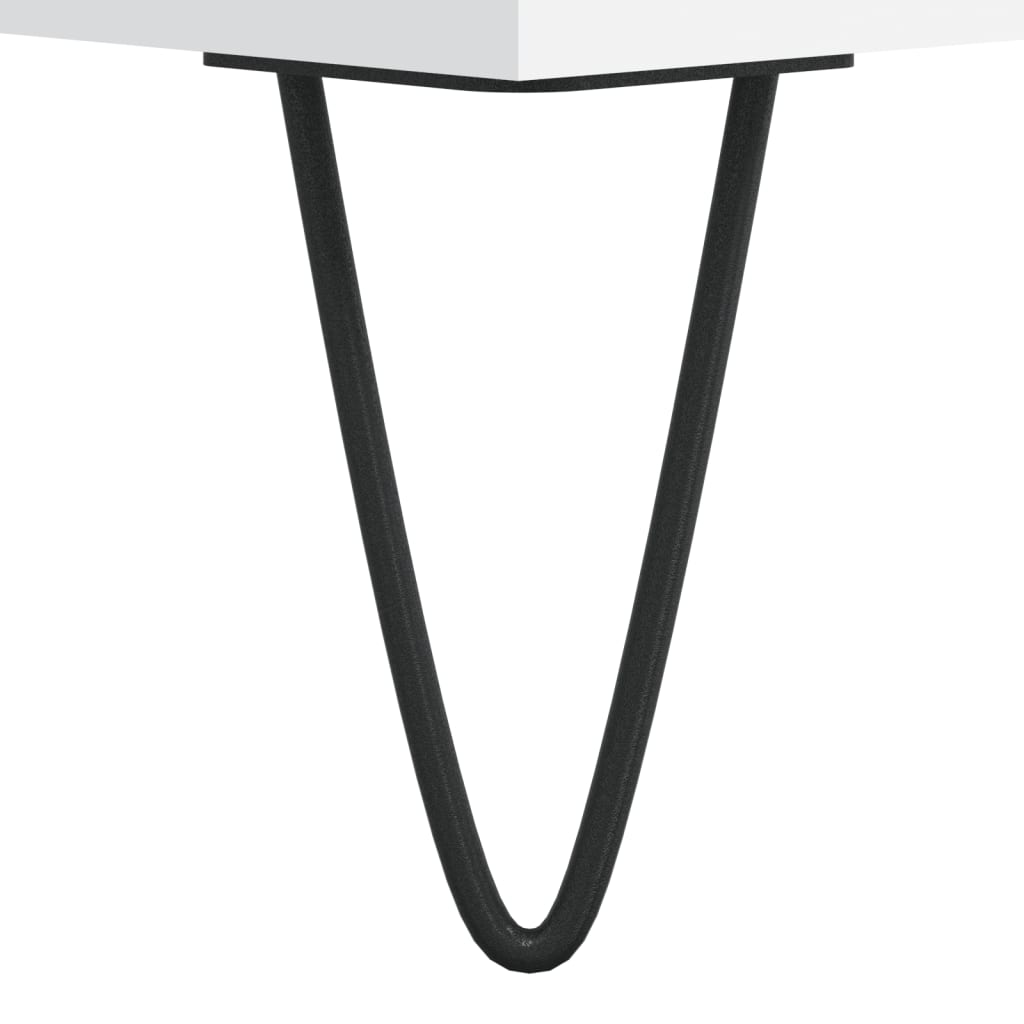 vidaXL Kavos staliukas, baltos spalvos, 102x50x40cm, apdirbta mediena