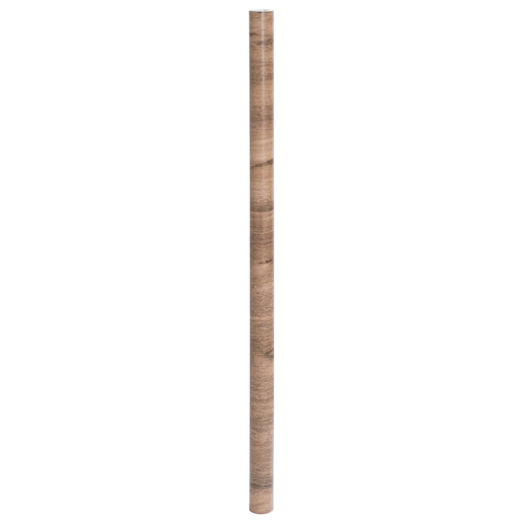 vidaXL Baldų lipdukai, 90x500cm, PVC, lipnūs, medienos imitacija