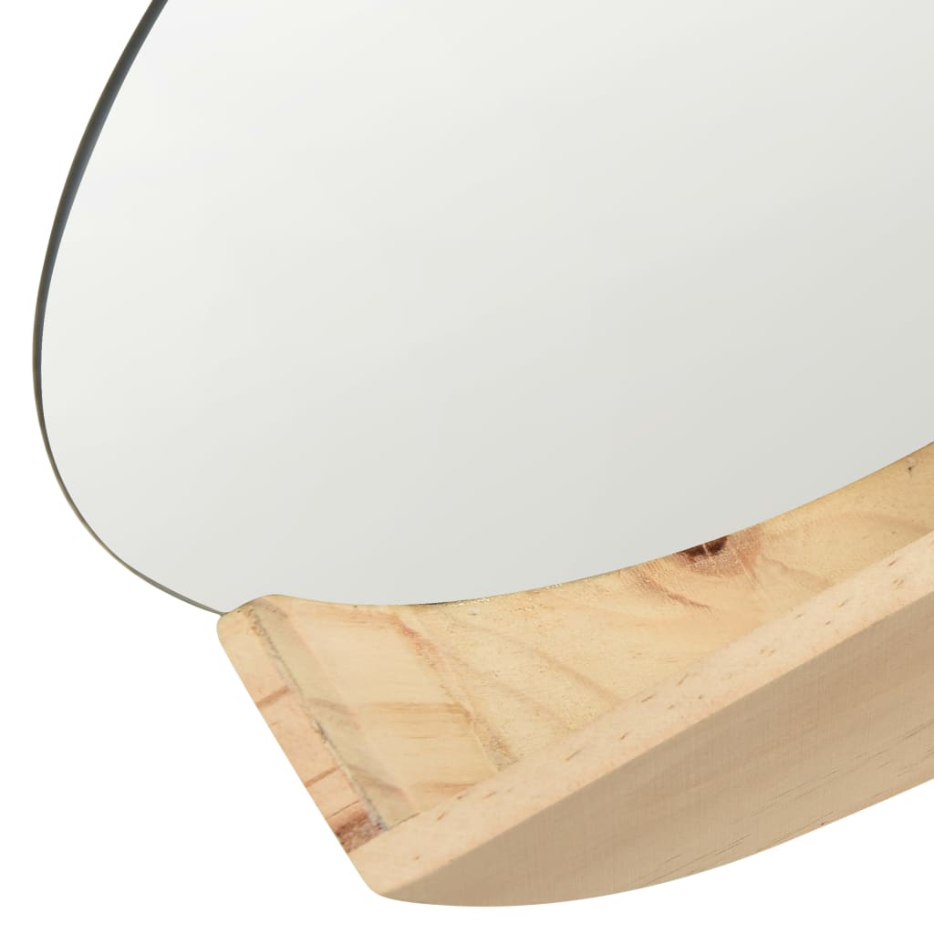 vidaXL Sieninis veidrodis, 35cm, pušies medienos masyvas
