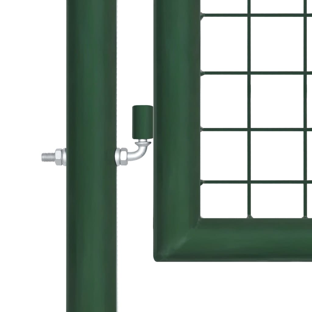 vidaXL Tinkliniai sodo vartai, žalios spalvos, 400x75cm, plienas